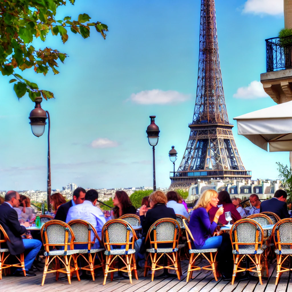 Terrasse d'un café parisien